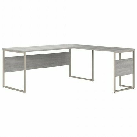 BUSH BUSINESS FURNITURE Desk, L-Shaped, w/Mod Panel, 71inx71.34inx29.9in, Platinum Gray BSHHYB026PG
